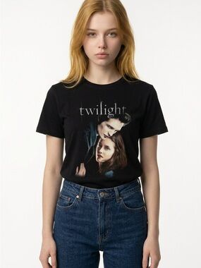 Twilight Saga Movie‎ Graphic T-Shirt Black Edward Bella Lionsgate 2013 Mens XL